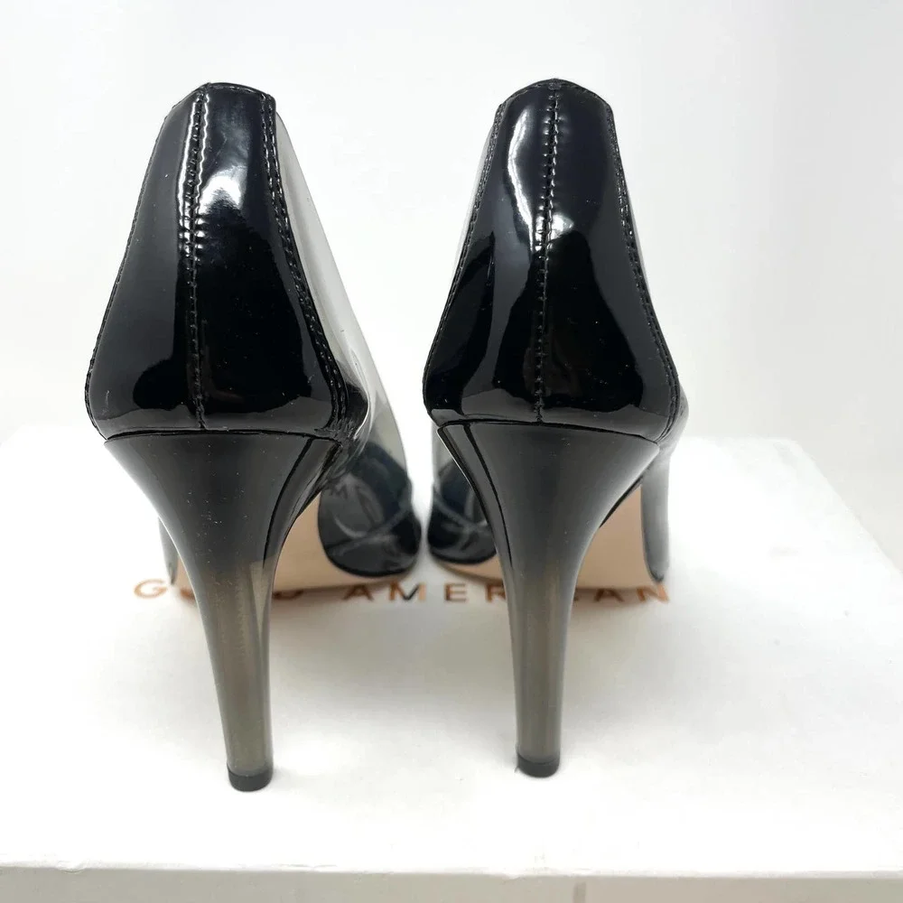 Good American Cinder-F*CKING-RELLA Pump In Light Smoke Size 7.5 New